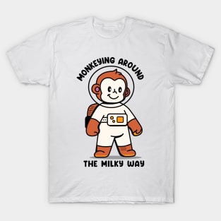 Monkeying around the milky way T-Shirt